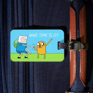 Adventure Time   Finn & Jake Fist Bump Luggage Tag