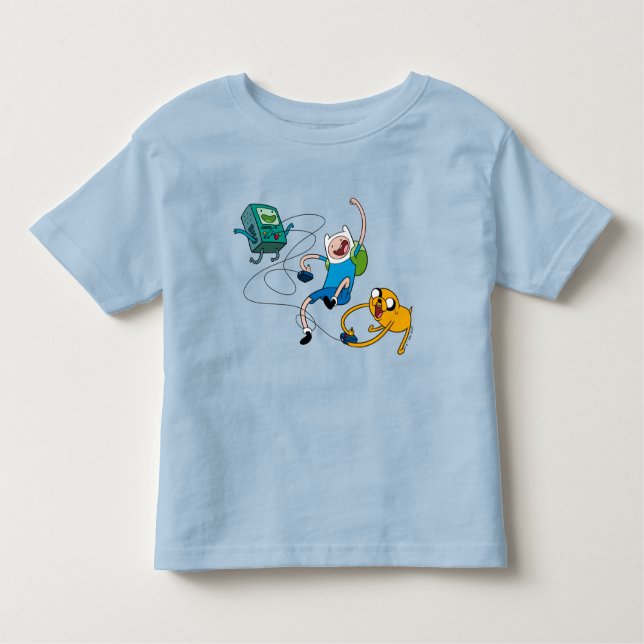 Adventure Time | Finn & Jake Play With BMO T-Shirt (Front)