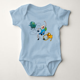 Adventure Time Finn & Jake Play With BMO T-Shirt Baby Bodysuit