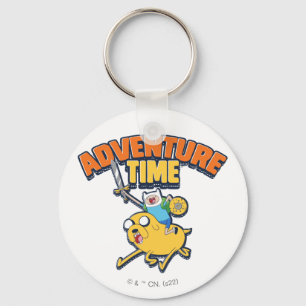 Adventure Time   Finn Riding Jake Key Ring