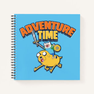 Adventure Time   Finn Riding Jake Notebook