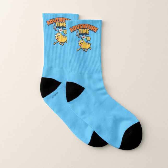 Adventure Time | Finn Riding Jake Socks (Pair)