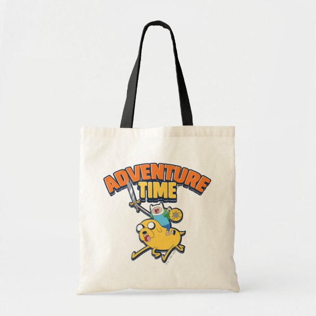 Adventure Time | Finn Riding Jake Tote Bag (Front)