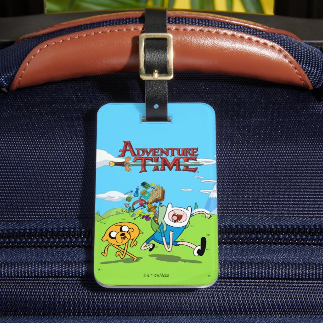 Adventure Time | Finn's Backpack Adventure Gear Luggage Tag (Front Insitu 2)