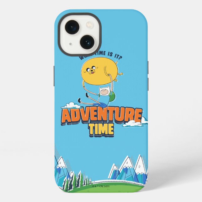 Adventure Time | Jake Floating With Finn iPhone Case (Back)