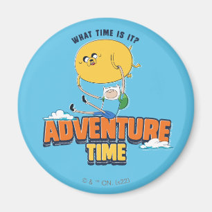 Adventure Time Jake Floating With Finn Magnet