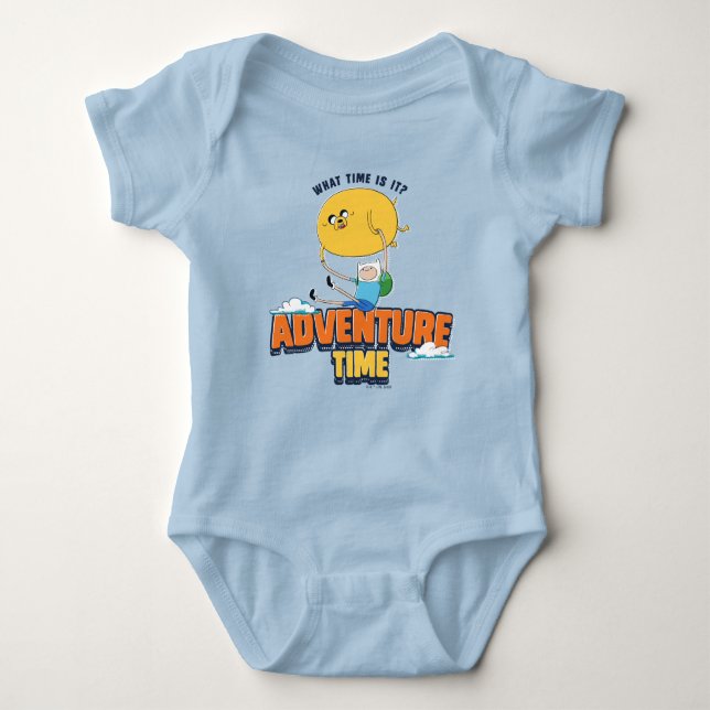 Adventure Time | Jake Floating With Finn T-Shirt Baby Bodysuit (Front)