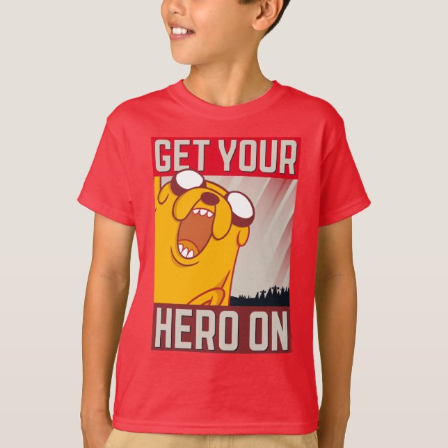 Adventure Time | Jake "Get Your Hero On" T-Shirt (Front)