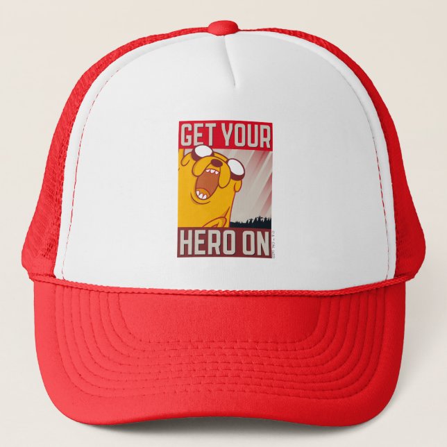 Adventure Time | Jake "Get Your Hero On" Trucker Hat (Front)