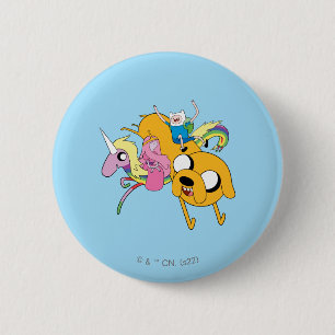 Adventure Time   Lady, Bubblegum, Finn, & Jake 6 Cm Round Badge