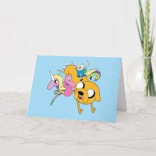 Adventure Time   Lady, Bubblegum, Finn, & Jake Card