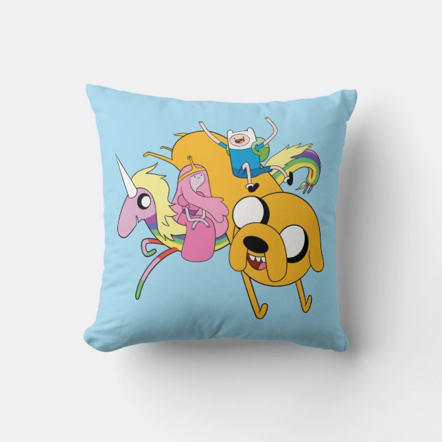 Adventure Time | Lady, Bubblegum, Finn, & Jake Cushion (Front)