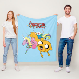Adventure Time | Lady, Bubblegum, Finn, & Jake Fleece Blanket