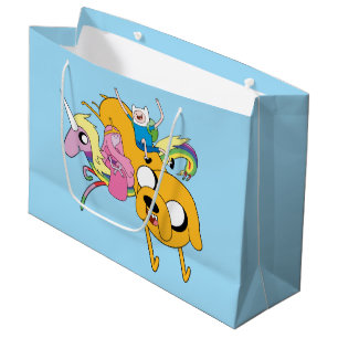 Adventure Time Lady, Bubblegum, Finn, & Jake Large Gift Bag