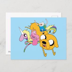 Adventure Time   Lady, Bubblegum, Finn, & Jake Postcard