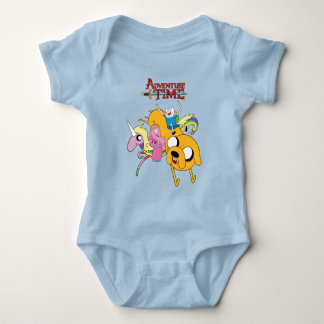 Adventure Time | Lady, Bubblegum, Finn, & Jake T-S Baby Bodysuit