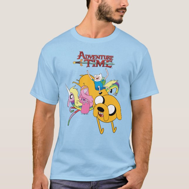 Adventure Time | Lady, Bubblegum, Finn, & Jake T-Shirt (Front)