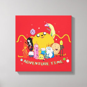 Adventure Time   Large Jake Group Graphic Canvas Print