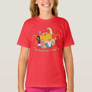 Adventure Time | Large Jake Group Graphic T-Shirt