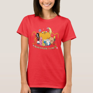 Adventure Time | Large Jake Group Graphic T-Shirt