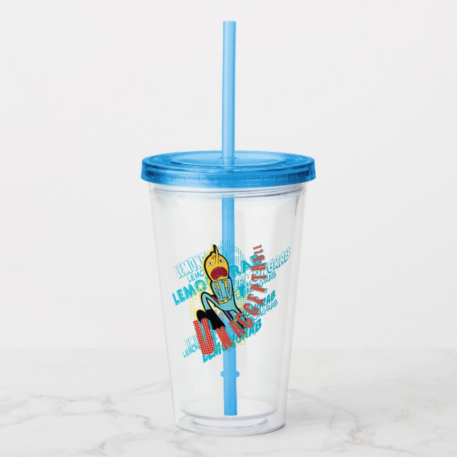Adventure Time | Lemon Grab "UNACCEPTABLE" Acrylic Tumbler (Front)