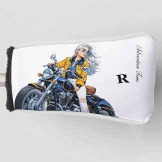 Adventure Time Motorcycle rider: Golf Putter Cover