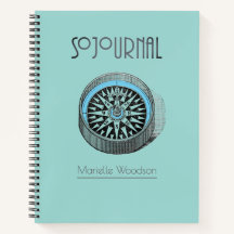 Adventure Travel Journal Compass Diary