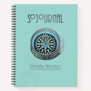 Adventure Travel Journal Compass Diary