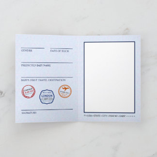 Adventure | Travel | Passport Thank You Card