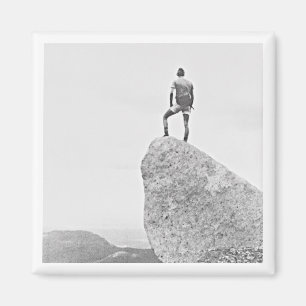 Adventure Travel Photo Explore Black White Fun Magnet
