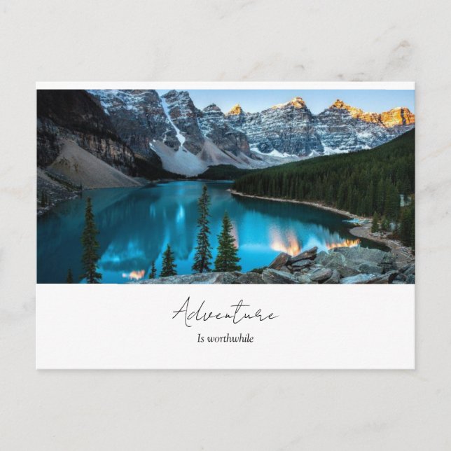 Adventure travel photo postcard| custom postcard  (Front)