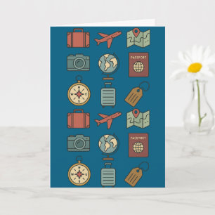 Adventure Travel Vintage Wanderlust Nostalgic Card