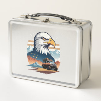 Adventure Trip USA Metal Lunch Box