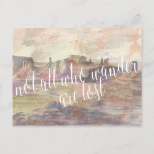 Adventure Typography IV Postcard