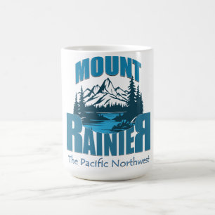 Adventure Typography Mount Rainier Word Art Desi Coffee Mug