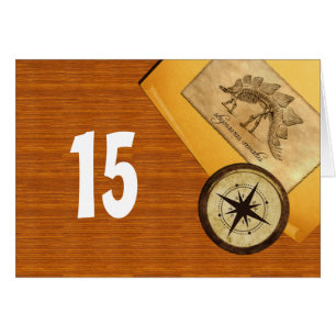 Adventure Wedding Table Number Card