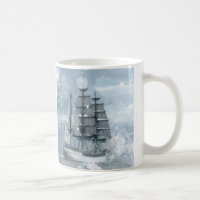 adventure winter snow storm vintage pirate ship
