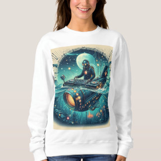Adventure with DJ Piloting a Steampunk Submarine!  Sweatshirt