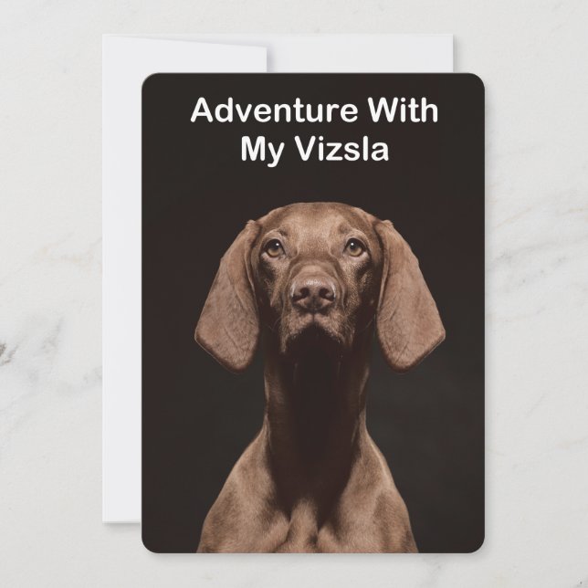 Adventure With My Vizsla Invitation (Front)