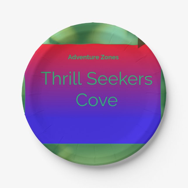 Adventure Zones Cove Paper Plate (Front)
