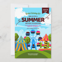 Adventureland Amusement Park Invitation