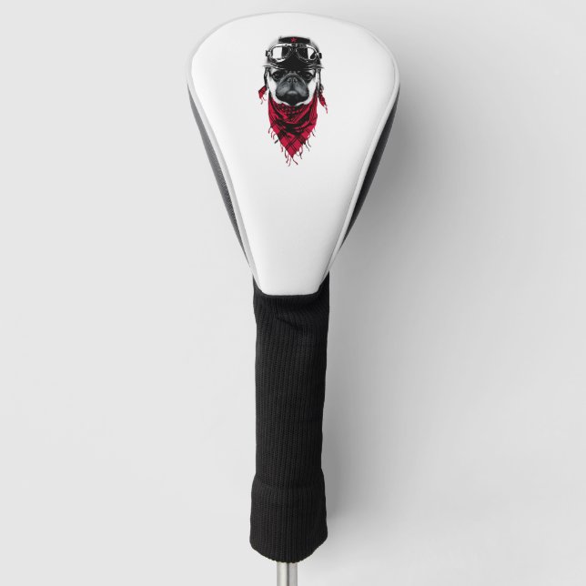 Adventurer Pug  Golf Head Cover (Front)