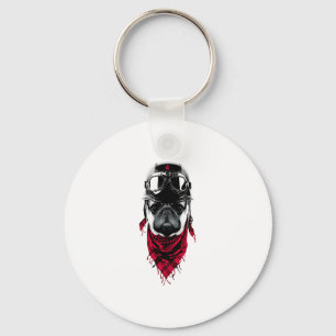 Adventurer Pug Key Ring