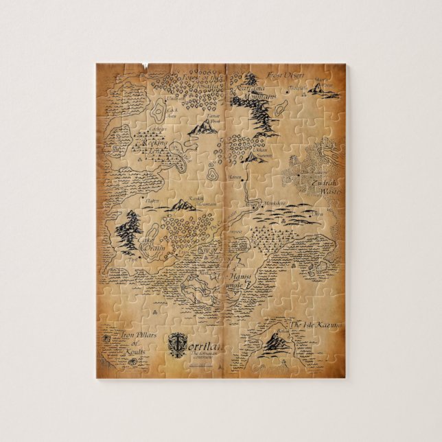 Adventurer's Map Jigsaw Puzzle (Vertical)