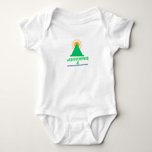 Adventures Baby Bodysuit (Front)