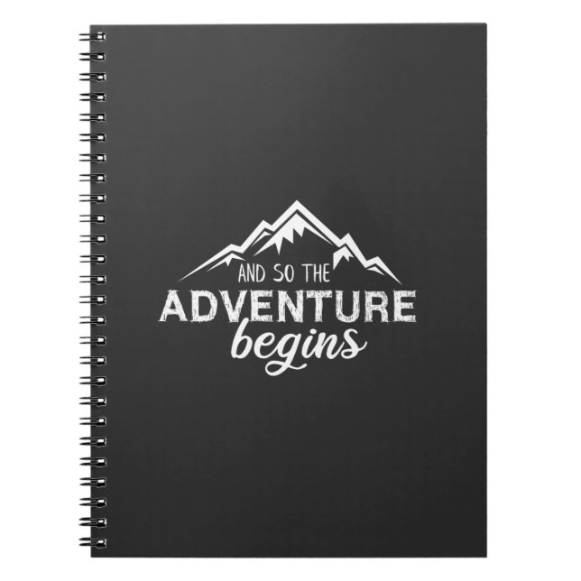 adventures begins notebook (Front)