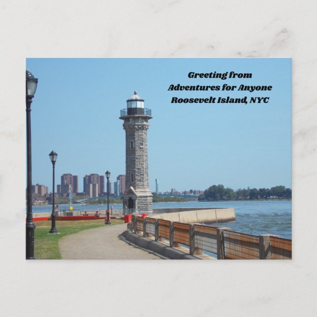 Adventures for Anyone Roosevelt Is, NYC postcard (Front)