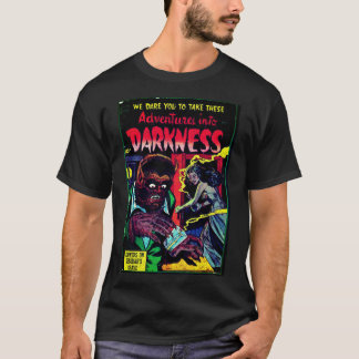 Adventures into Darkness #9, Gold Age Horror Cover T-Shirt