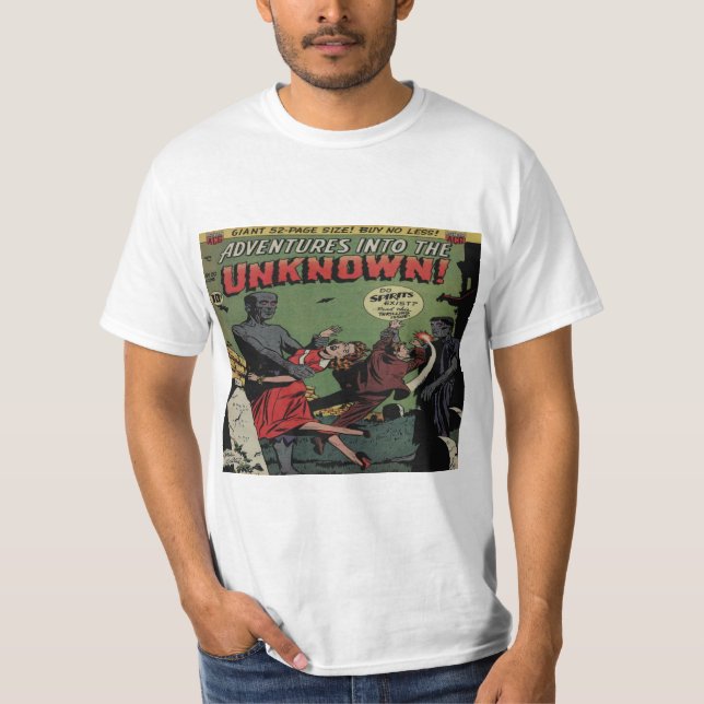 Adventures into the Unknown Comic Cover #20 T-Shirt (Front)
