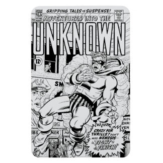 'Adventures into the Unknown' Lite Grey Magnet